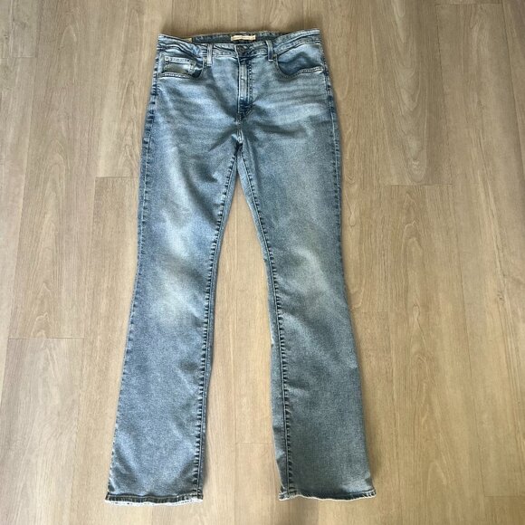 Levis 725 High Rise Bootcut Jeans Womens Size 33x34 Medium Wash Stretch Denim - Picture 1 of 10